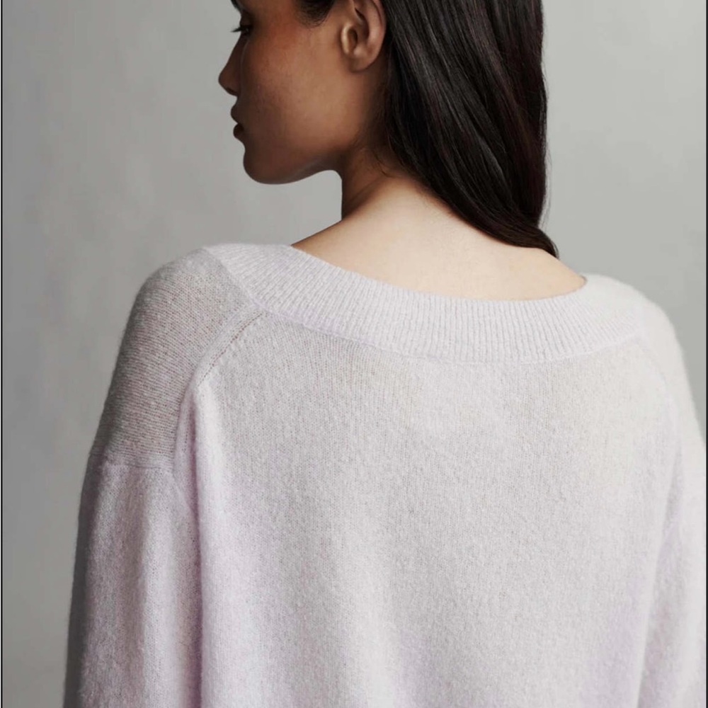 TWP Deep V Cashmere Sweater NWT - Picture 5 of 9